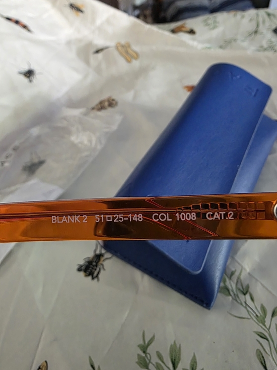 Face A Face Paris BLANK 2 Handmade Italy Designer Sunglasses Orange Green NWT main image 9